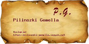 Pilinszki Gemella névjegykártya